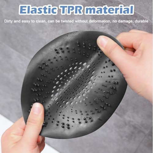 Pilarmuture 2Pcs Hair Catcher Drain Cover for Bath and Sink