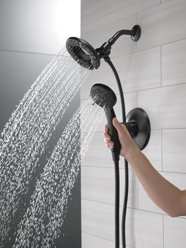 Delta 4-Spray In2ition Dual Shower Head with Matte Black Finish