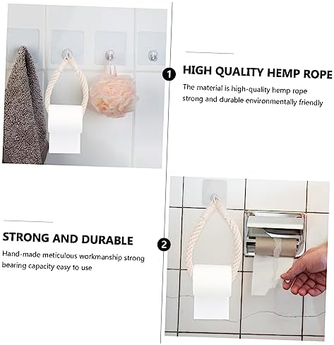 Gadpiparty Rope Wall Mounted Paper Towel Holder Black 1