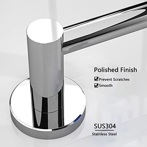 Stainless Steel Towel Bar Rail 30cm Polished Silver Modern Design