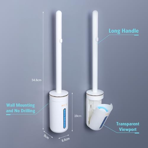 AIR U Toilet Brush Starter Kit with 24 Refills
