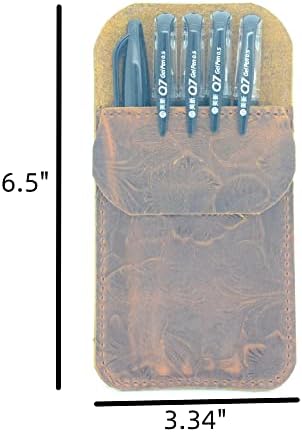 JJNUSA Leather EDC Pocket Slip - Knife Sleeve Pen Holder