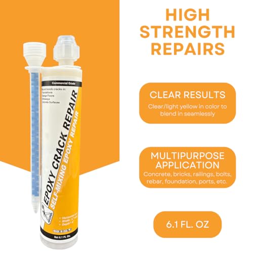 Akona Epoxy Crack Repair - Clear Liquid Filler 6 Ounce