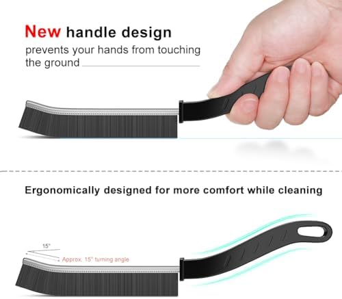 3 Pcs Hard Bristle Crevice Cleaning Brush for Kitchen and Bathroom