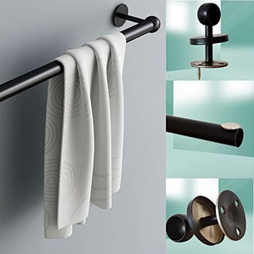 Stainless Steel Matte Black Towel Holder Bar 20cm 1