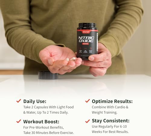 Snap Supplements Nitric Oxide Booster 60 Capsules