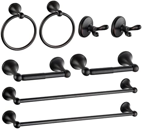 SUNTAI 8-Piece Bathroom Hardware Set Oil Rubbed Bronze