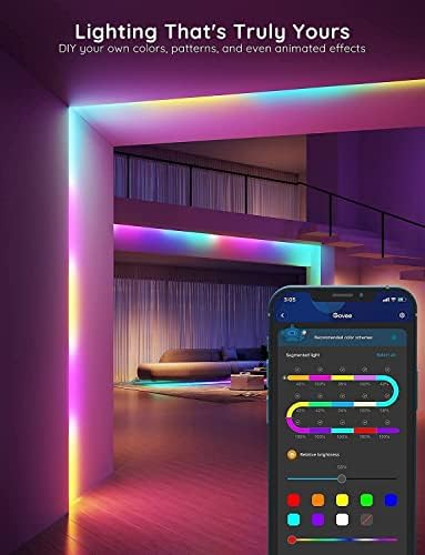 Govee 100ft RGBIC LED Strip Lights with Alexa and Google Assistant Control