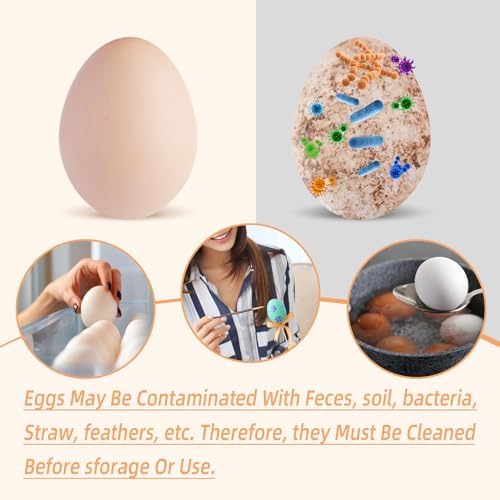 TULOBI Silicone Egg Brush Cleaner for Fresh Eggs 1