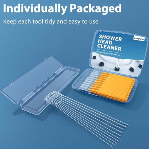 Lumkew Shower Head Cleaner Tool with 10 Picks and 3D Printer Brush