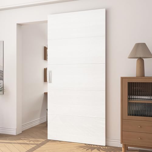 JUBEST 40x86 Concealed Barn Door with Soft Close Hardware Kit