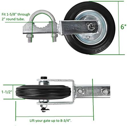 Mofeez Gate Wheel for Metal Swing Gates