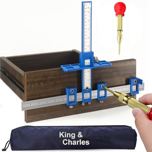 KingCharles Cabinet Handle Jig with Auto Center Punch 1
