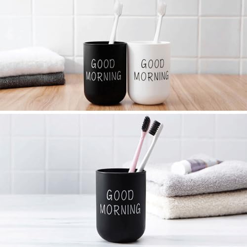 VUULDOO Minimalist Mouthwash Cup 300ml Black White