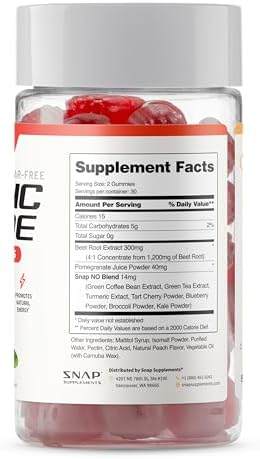 Snap Supplements Beet Root Gummies - 60 Sugar Free