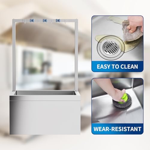 Tongmo Stainless Steel Mop Sink with Tool Rack