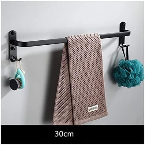 ALDEPO 80Cm Matte Black Towel Rail Shelf