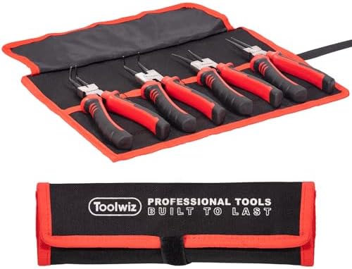 Toolwiz 4 Pcs Heavy Duty Snap Ring Pliers Set