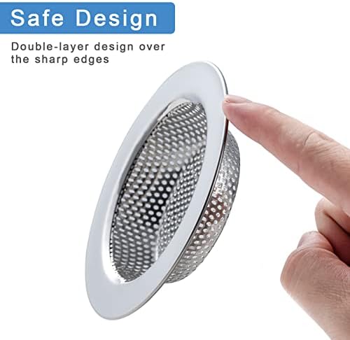 Honmein 2 Pcs Sink Strainer for 45 Inch Drain Basket