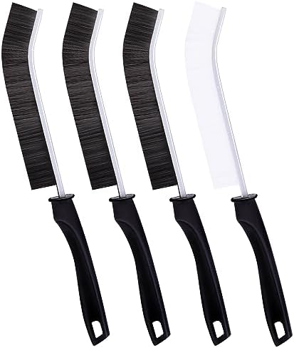 4Pcs Crevice Cleaning Brush Hard Bristle Set for Kitchen Bathroom