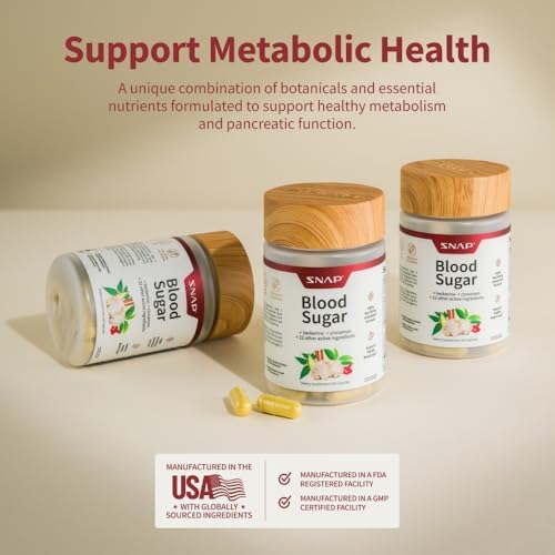 Snap Supplements Blood Sugar Blend 60 Capsules 2 Pack 1