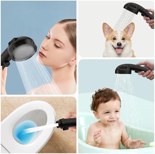 SINGSUO High Pressure Shower Head 1080 Rotatable Faucet Set