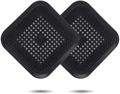 Shower Drain Hair Catcher 2 Pack with Suction Cups