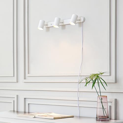 Globe Electric Dale 3-Light Track Lighting with Plug-In Design