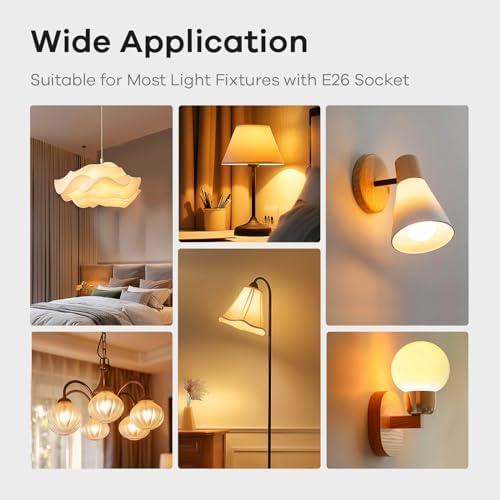 Linkind A19 LED Bulbs 60W Equivalent 6-Pack