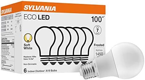 LEDVANCE SYLVANIA ECO A19 LED Bulb 6 Pack 145W 2700K
