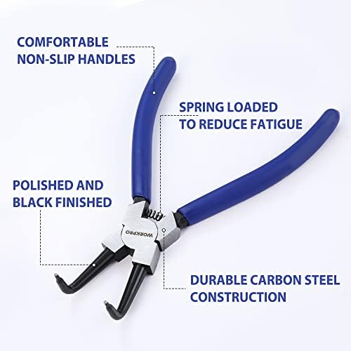 WORKPRO 4-Piece Snap Ring Pliers Set