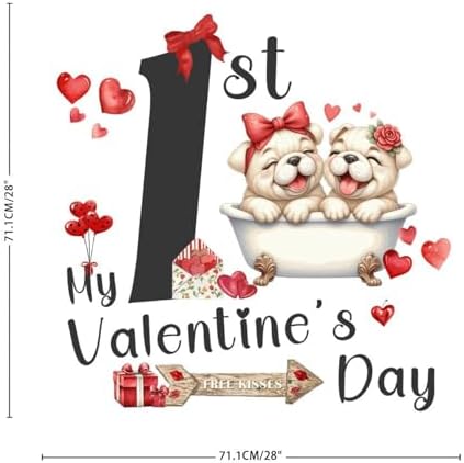 Homsuita Valentines Day Wall Decals for Dog Mom and Cat Lover