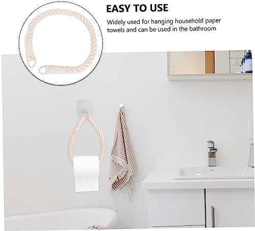 Handmade Rope Toilet Paper Holder Wall Mount