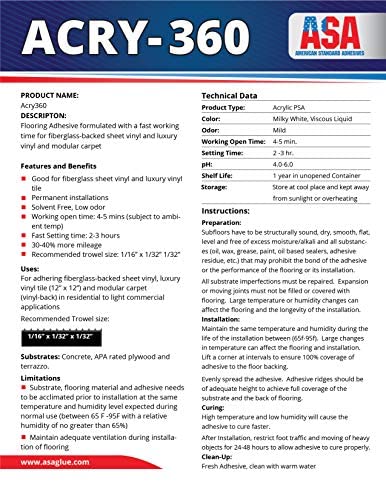 ASA Multipurpose Flooring Adhesive 4 Gallons 1