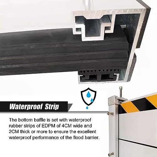 Flood Barrier Threshold Heavy Duty Doorway Water Stopper 1