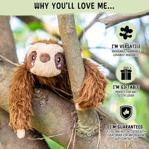 Happy Fuel Sloth Microwavable Heat Pad - 15 lbs Unscented