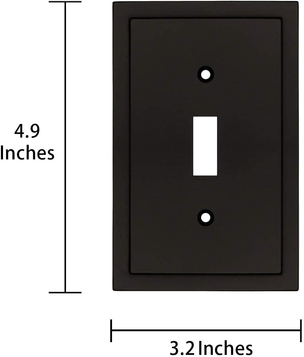 Henne Bery Modern Edge Decorative Wall Plate Matte Black 2PK