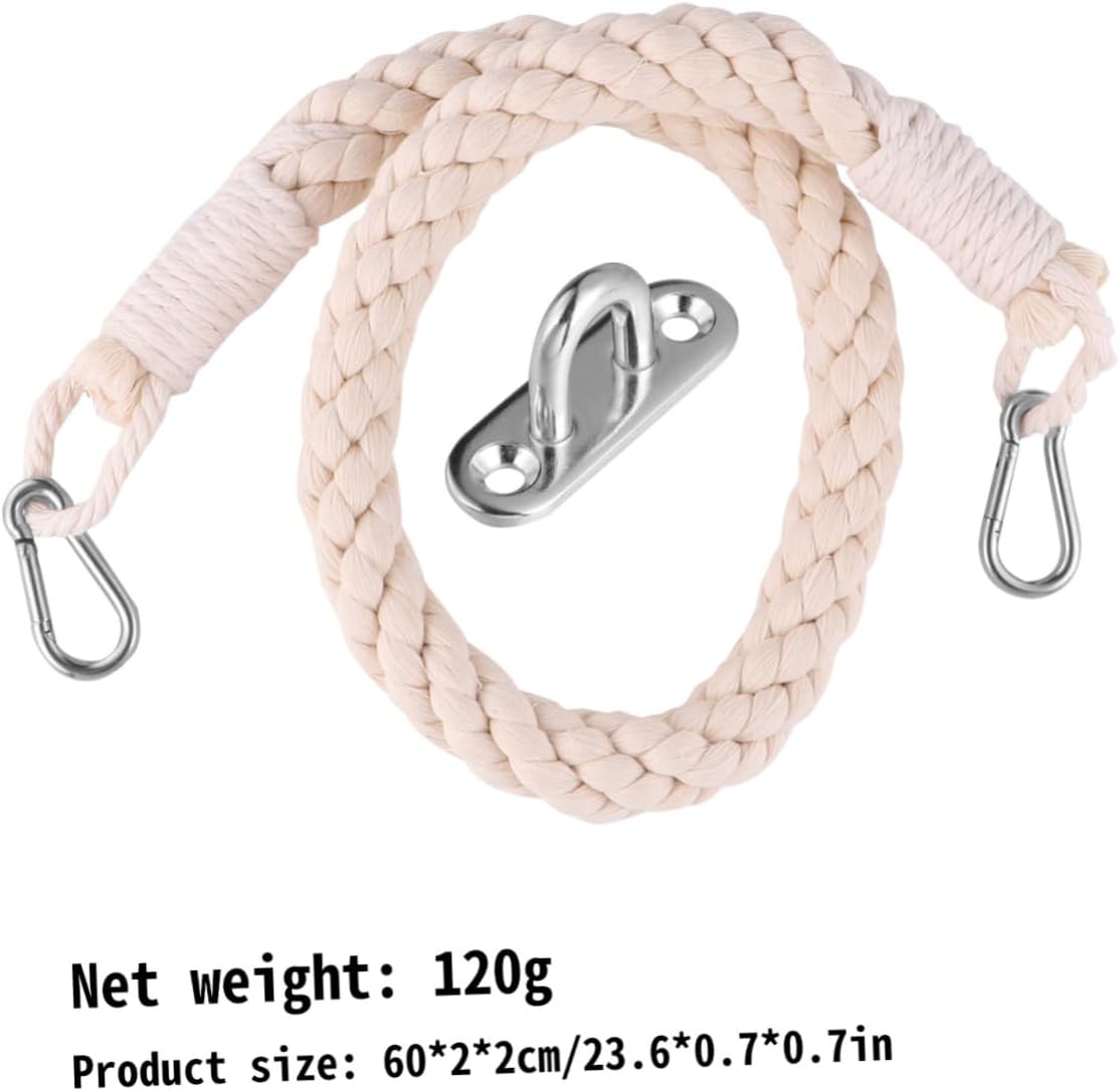 Nautical Rope Toilet Paper Holder with Metal Hooks 1