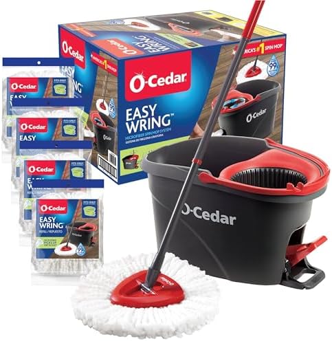 O-Cedar Easywring Microfiber Spin Mop Bucket