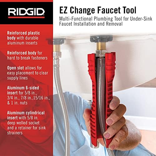 RIDGID EZ Change Wrench for Faucet Installation and Removal