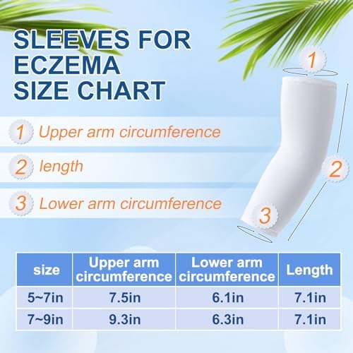 Eurzom 8 Pairs Eczema Protection Sleeves for Kids