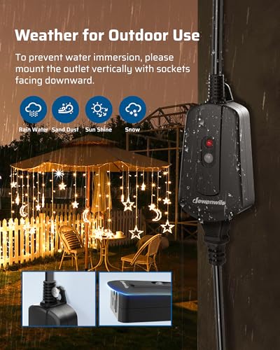 DEWENWILS Wireless Remote Outlet for Outdoor Use 1