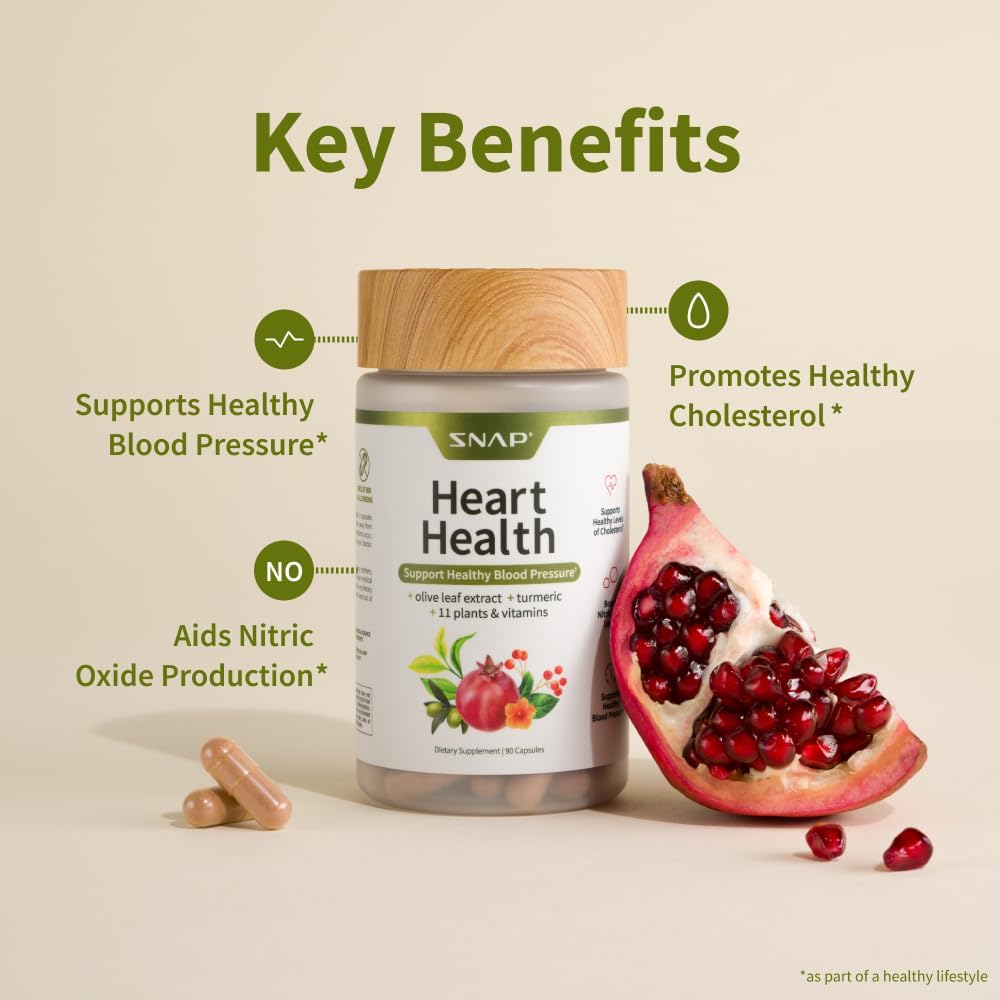 Snap Supplements Heart Health Support 90 Capsules