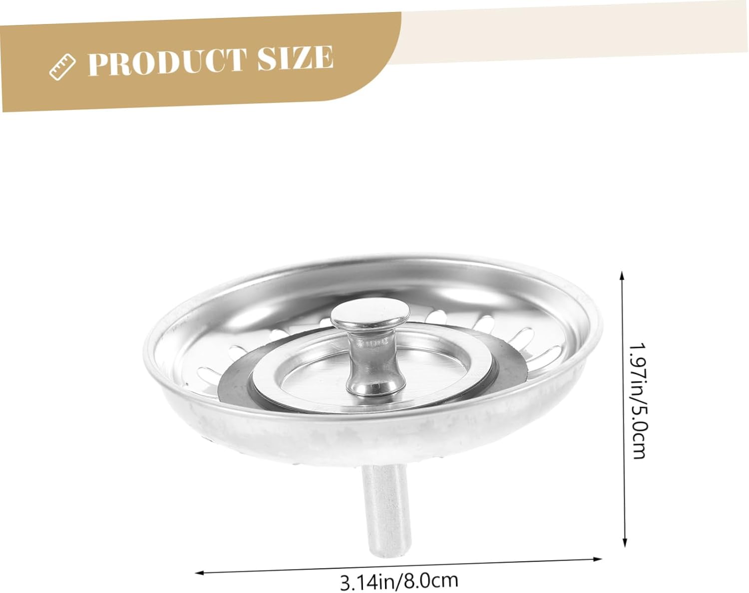 DECOMELODY Tub Stopper Drain Strainer for Kitchen and Bathroom