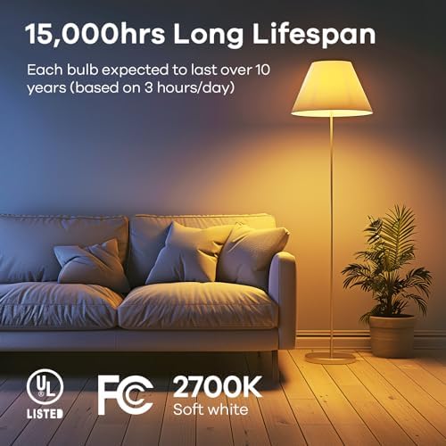 Linkind A19 LED Bulbs 60W Equivalent 6-Pack