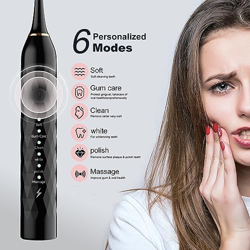 MAXWISDOM Sonic Kids Toothbrush 2 Pack with 10 Heads and Holder