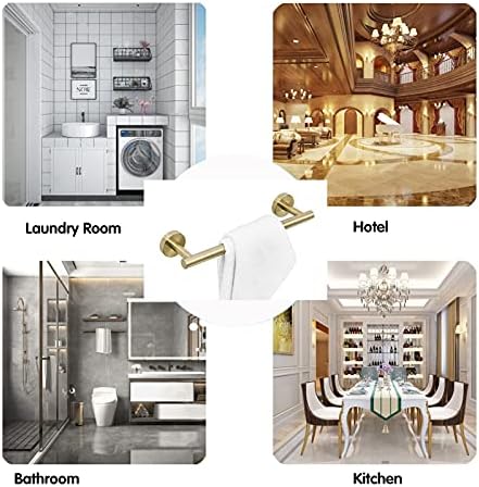 TiStm Towel Rack Brushed Gold 315Cm