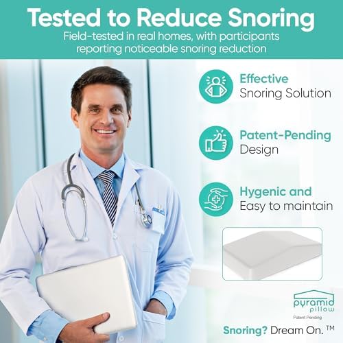 Pyramid Pillow - Anti-Snoring Aid for Side Sleepers