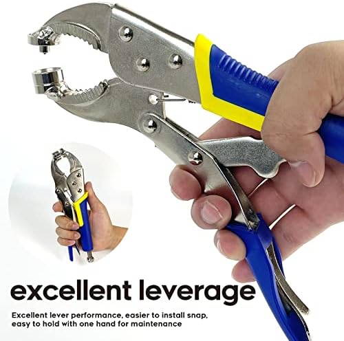 Rexhubro Snap Fastener Tool Kit 40 Sets 15mm Stainless Snap Pliers