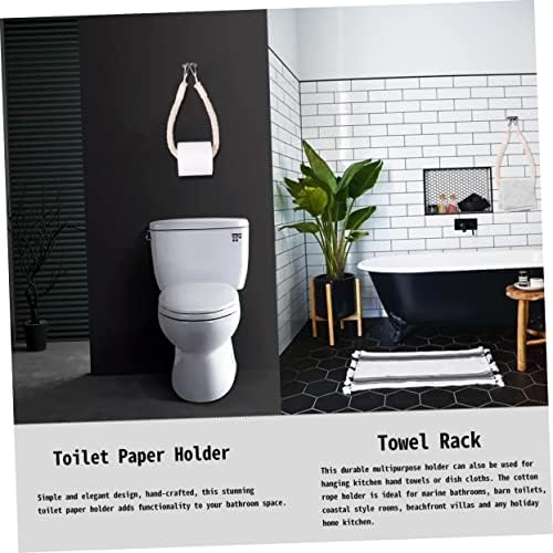 Nautical Rope Toilet Paper Holder Wall Mount
